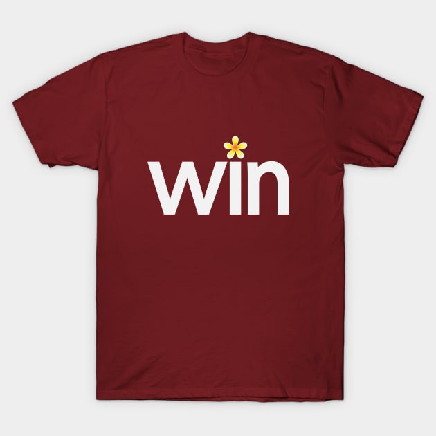 Win creative typography design T-Shirt by DinaShalash